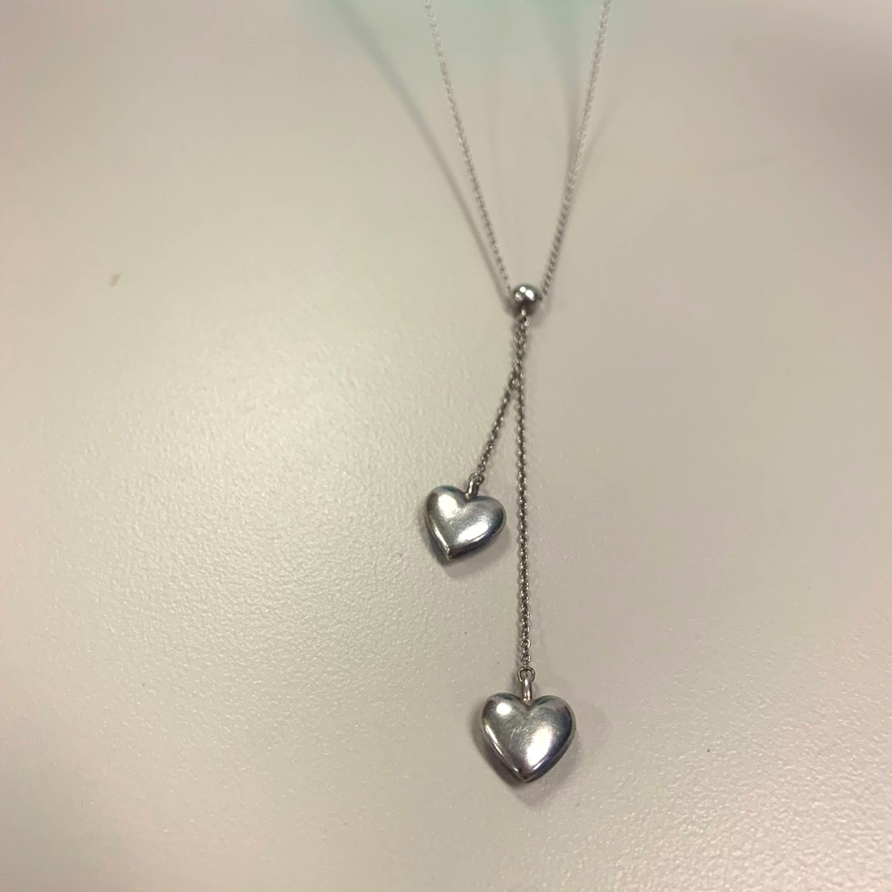 Tiffany heart  neclace check matching earrings